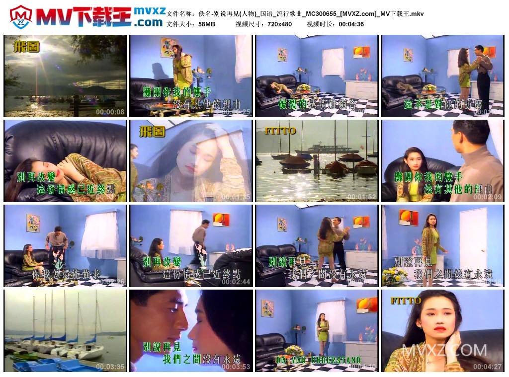 佚名-别说再见(人物)_国语_流行歌曲_MC300655